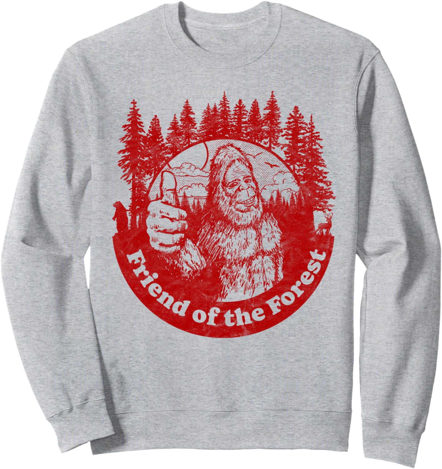 Забавная толстовка в стиле 80-х с изображением Бигфута, природы и дерева с поднятым большим пальцем Giant Step Design Co., серый
Забавная толстовка в стиле 80-х с изображением Бигфута, природы и дерева с поднятым большим пальцем Giant Step Design Co., серый