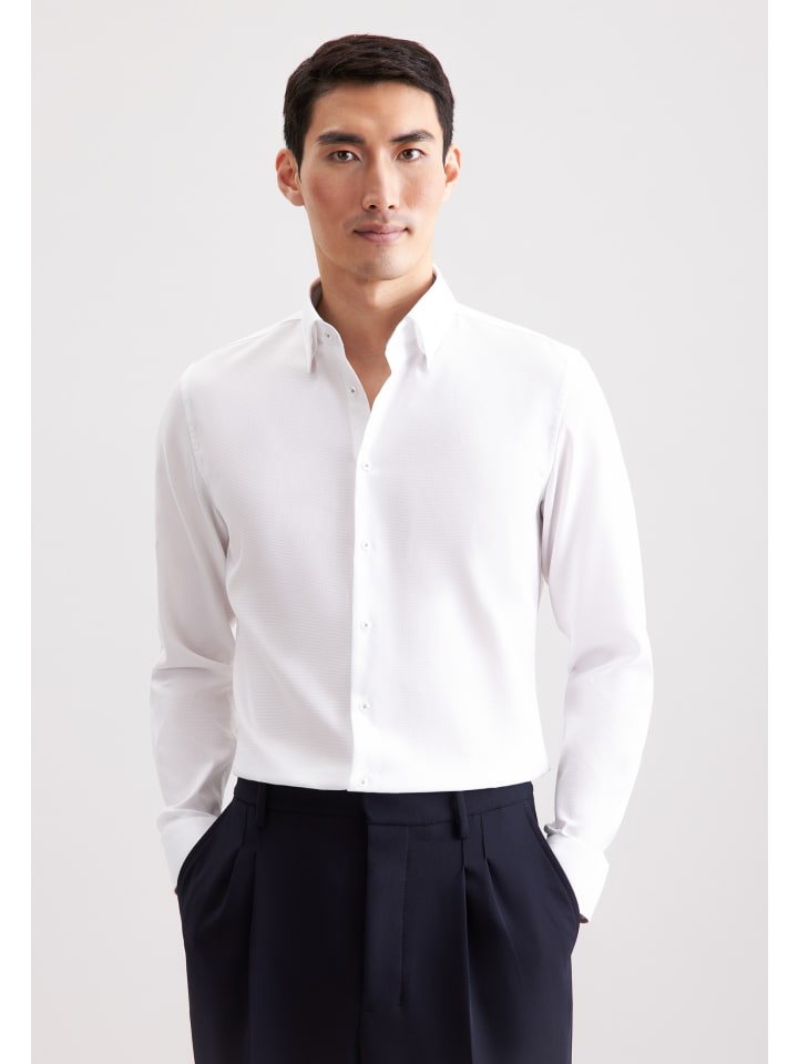 Рубашка делового кроя белого цвета Seidensticker
Рубашка делового кроя белого цвета Seidensticker