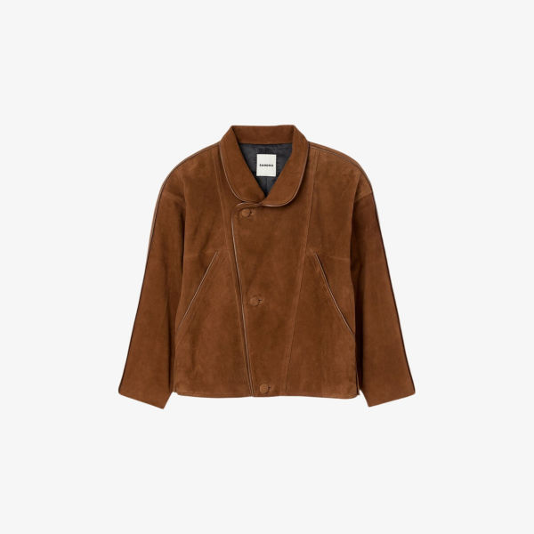 Куртка Sandro замшевая свободного кроя, коричневый
Куртка Sandro замшевая свободного кроя, коричневый