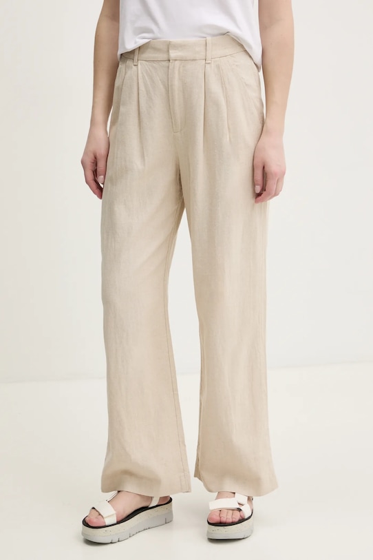 Льняные брюки Hollister Co., бежевый 
Льняные брюки Hollister Co., бежевый