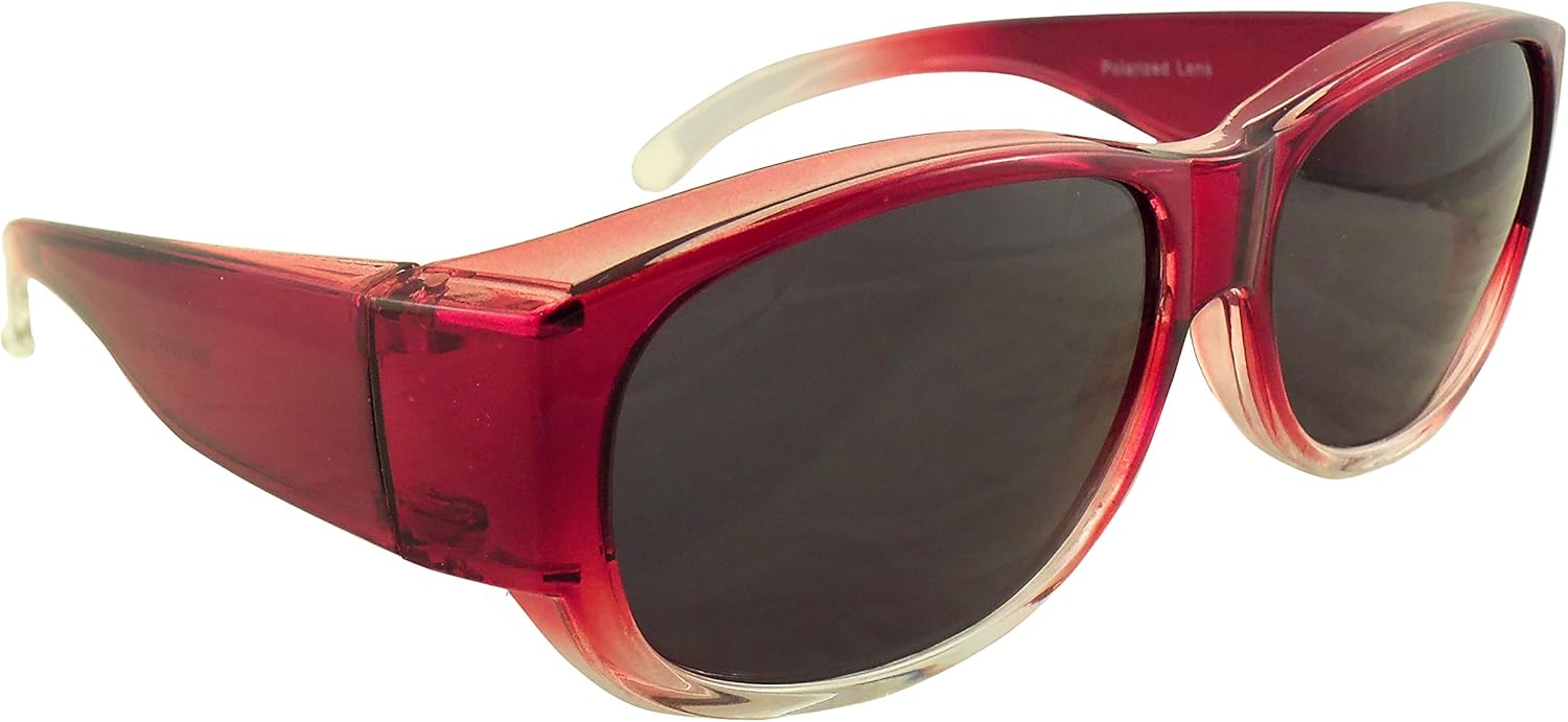 Женские солнцезащитные очки с градиентным переходом цвета и поляризованными линзами — надеваются поверх очков с диоптриями — футляр в комплекте Ideal Eyewear, Red With Case
Женские солнцезащитные очки с градиентным переходом цвета и поляризованными линзами — надеваются поверх очков с диоптриями — футляр в комплекте Ideal Eyewear, Red With Case