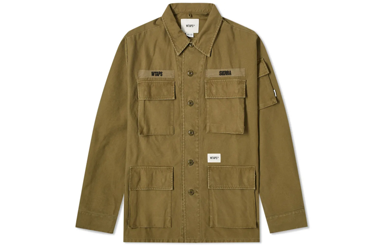 Рубашка унисекс WTAPS, оливковый
Рубашка унисекс WTAPS, оливковый