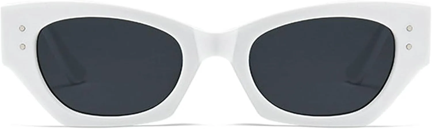 Модные солнцезащитные очки Helena для женщин и мужчин в винтажном стиле Y2K, маленькие очки «кошачий глаз», популярные мужские очки с заклепками, узкие очки, C7
Модные солнцезащитные очки Helena для женщин и мужчин в винтажном стиле Y2K, маленькие очки «кошачий глаз», популярные мужские очки с заклепками, узкие очки, C7