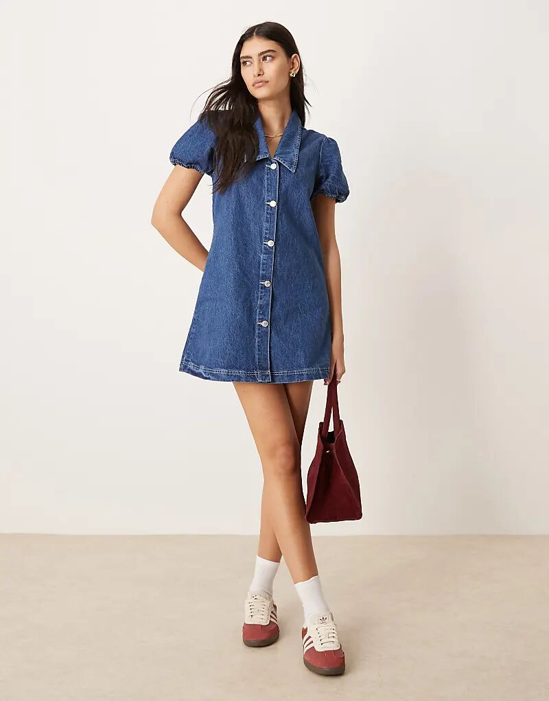 Платье с воротником и рукавами-фонариками в стирке с полосканием ASOS DESIGN
Платье с воротником и рукавами-фонариками в стирке с полосканием ASOS DESIGN