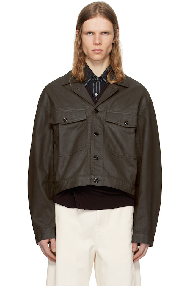 Куртка в стиле дальнобойщика Trucker denim Lemaire, коричневый
Куртка в стиле дальнобойщика Trucker denim Lemaire, коричневый