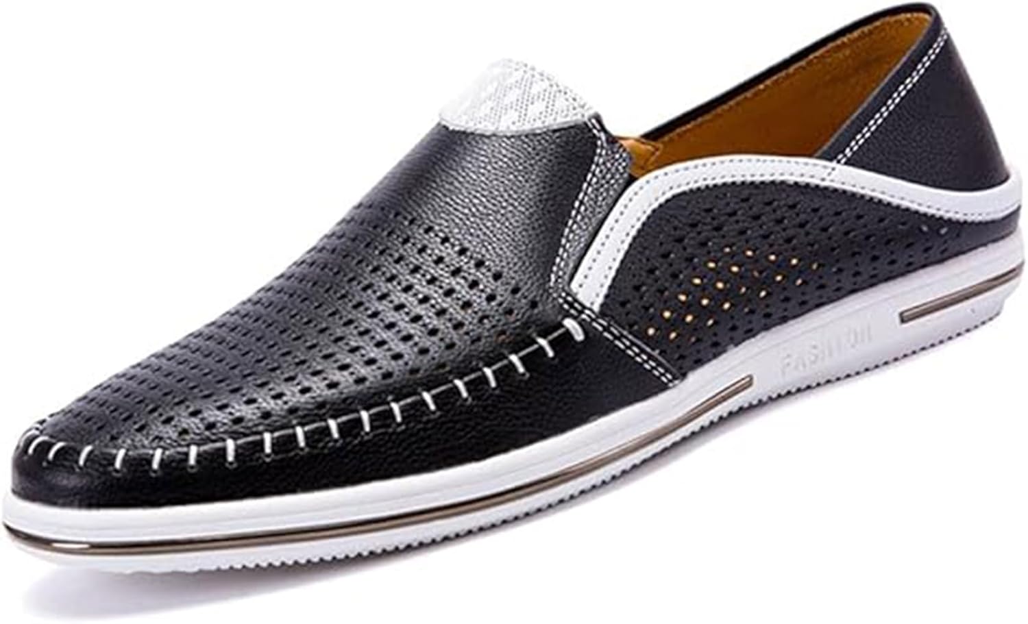 Мужские лоферы из натуральной кожи, с насквозь перфорированным верхом, удобные для повседневной ходьбы, летние дышащие обувь Xinduoyu, черный
Мужские лоферы из натуральной кожи, с насквозь перфорированным верхом, удобные для повседневной ходьбы, летние дышащие обувь Xinduoyu, черный