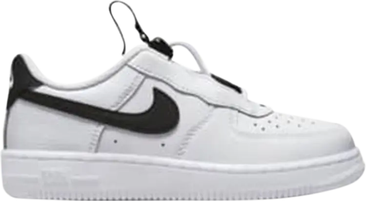 Кроссовки Nike Force 1 Toggle PS 'White Black', белый 
Кроссовки Nike Force 1 Toggle PS 'White Black', белый