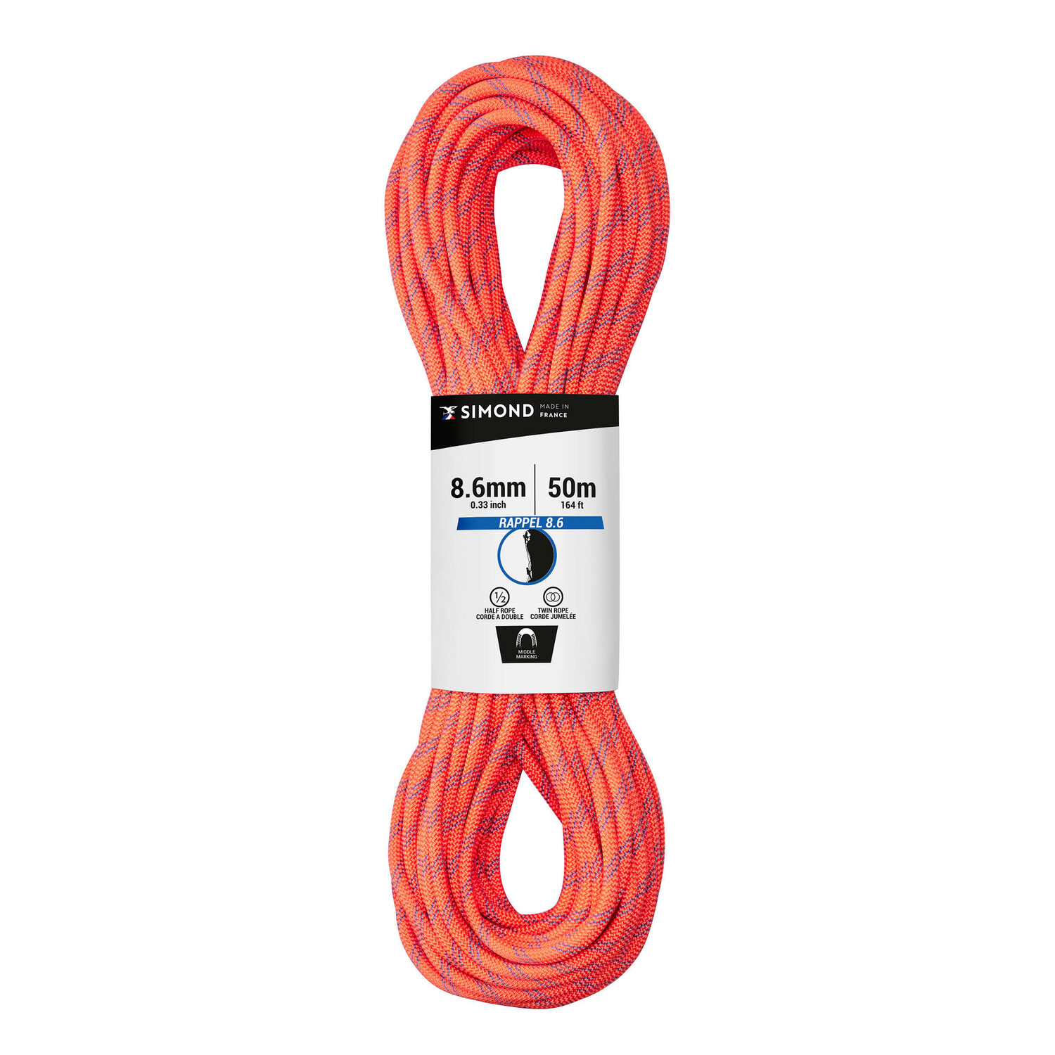 Полуверевка Simond для скалолазания и альпинизма 8,6 мм × 50 м, оранжевый
Полуверевка Simond для скалолазания и альпинизма 8,6 мм × 50 м, оранжевый