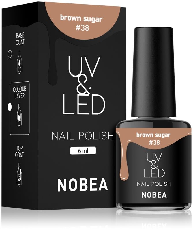 Гель-лак для ногтей с УФ/светодиодной лампой NOBEA UV & LED, оттенок Brown sugar #38 6 мл
Гель-лак для ногтей с УФ/светодиодной лампой NOBEA UV & LED, оттенок Brown sugar #38 6 мл