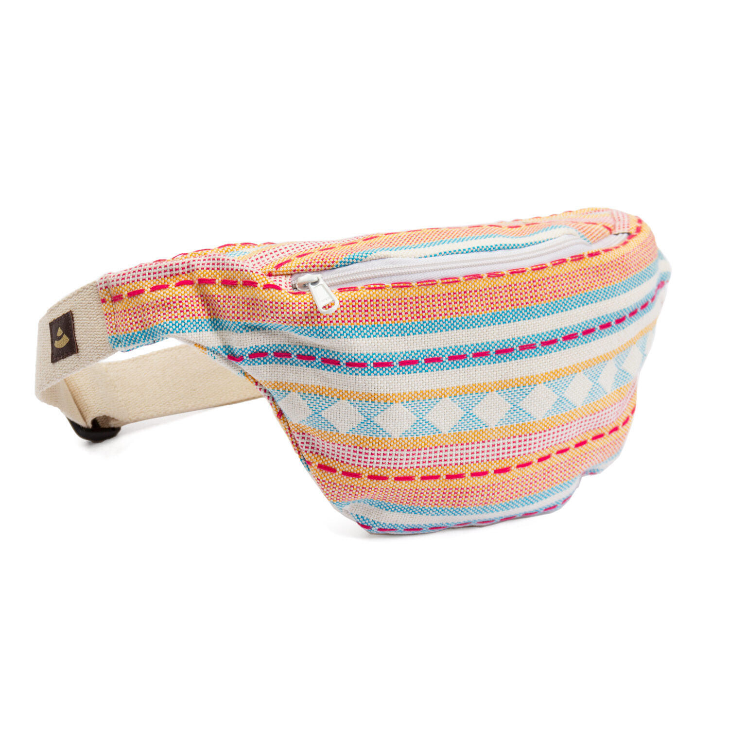 Поясная сумка из жаккардовой ткани абрикосово-голубого цвета с рисунком на поясе BODHI, Светло-синий
Поясная сумка из жаккардовой ткани абрикосово-голубого цвета с рисунком на поясе BODHI, Светло-синий