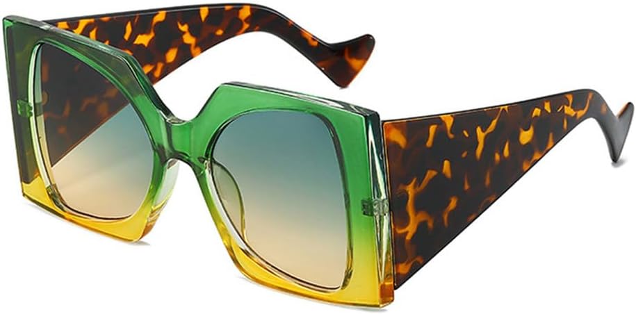 Модные солнцезащитные очки большого размера с двухцветным дизайном для женщин, ретро-градиентные, с защитой от УФ-излучения UV400; модные солнцезащитные очки для мужчин с леопардовым принтом TKKTLLT, Green Yellow
Модные солнцезащитные очки большого размера с двухцветным дизайном для женщин, ретро-градиентные, с защитой от УФ-излучения UV400; модные солнцезащитные очки для мужчин с леопардовым принтом TKKTLLT, Green Yellow