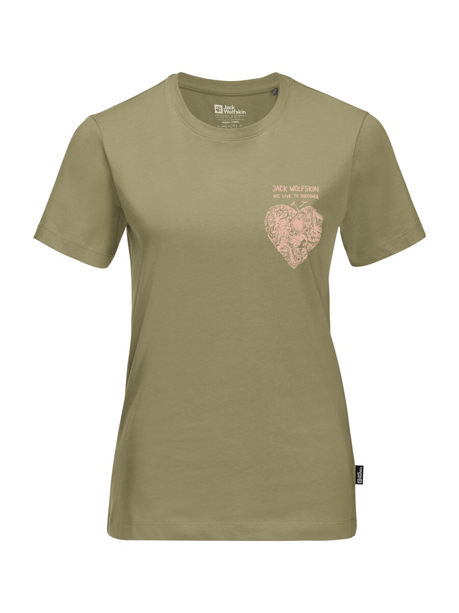 Футболка JACK WOLFSKIN DISCOVER HEART, Olive
Футболка JACK WOLFSKIN DISCOVER HEART, Olive