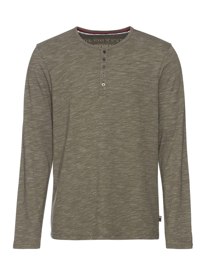 Рубашка с длинными рукавами цвета меланж хаки Bruno Banani
Рубашка с длинными рукавами цвета меланж хаки Bruno Banani