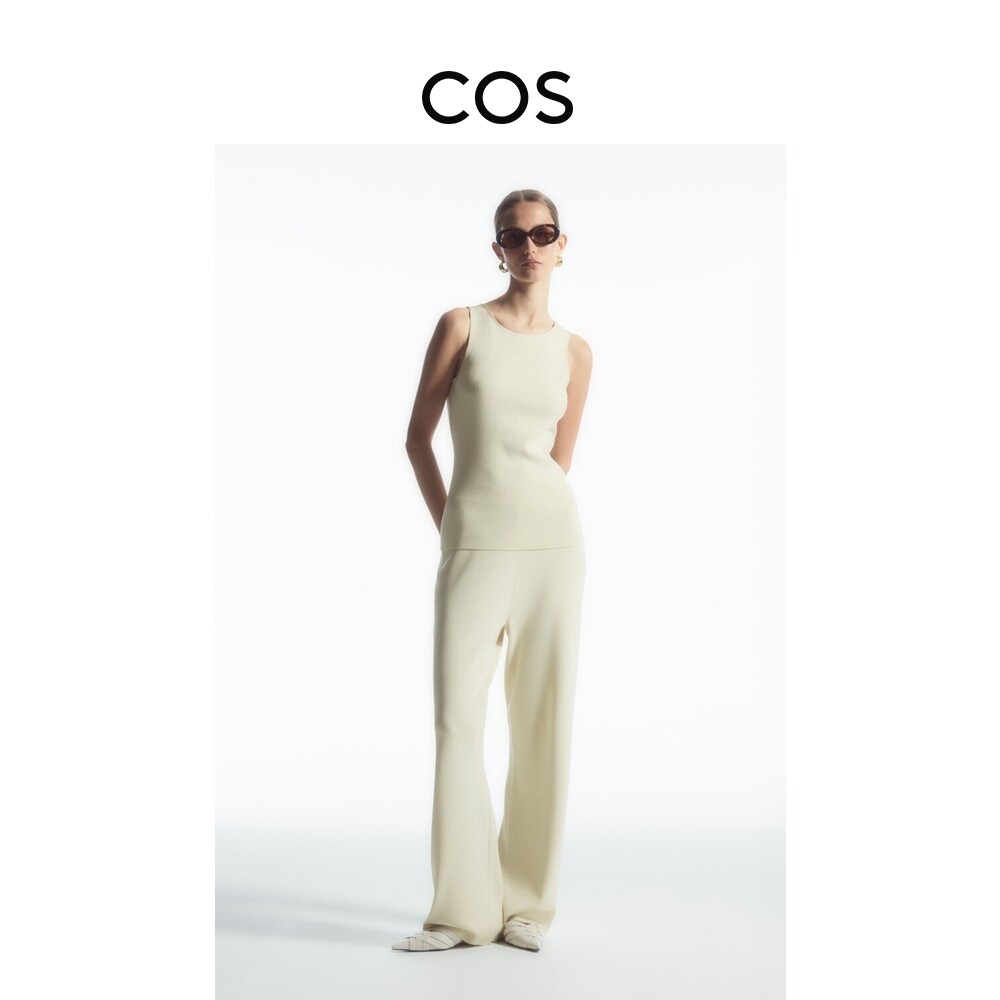 Женские прямые трикотажные брюки Cos эластичные, бежевый
Женские прямые трикотажные брюки Cos эластичные, бежевый