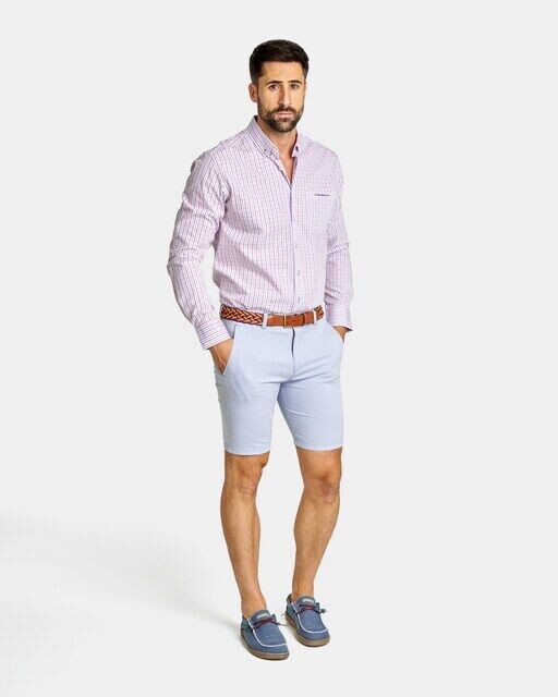 Однотонные мужские шорты-бермуды Spagnolo, светло-синий
Однотонные мужские шорты-бермуды Spagnolo, светло-синий