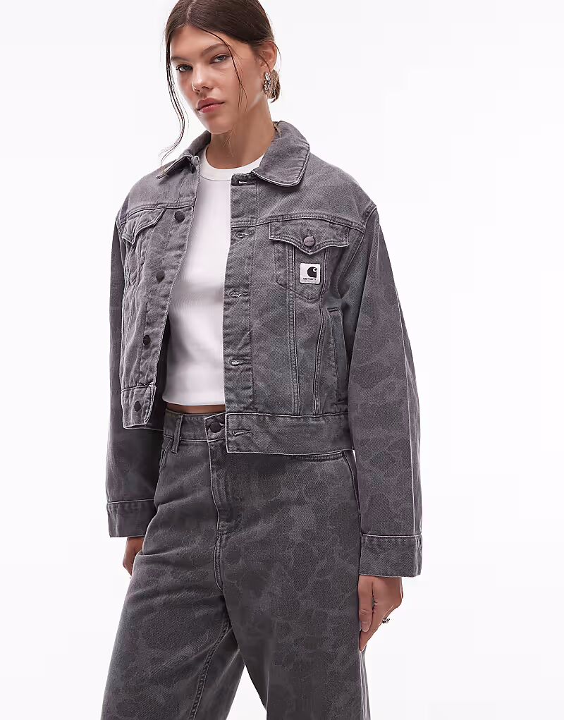 Джинсовая куртка Duck Orell серого цвета с камуфляжным принтом Carhartt Wip
Джинсовая куртка Duck Orell серого цвета с камуфляжным принтом Carhartt Wip