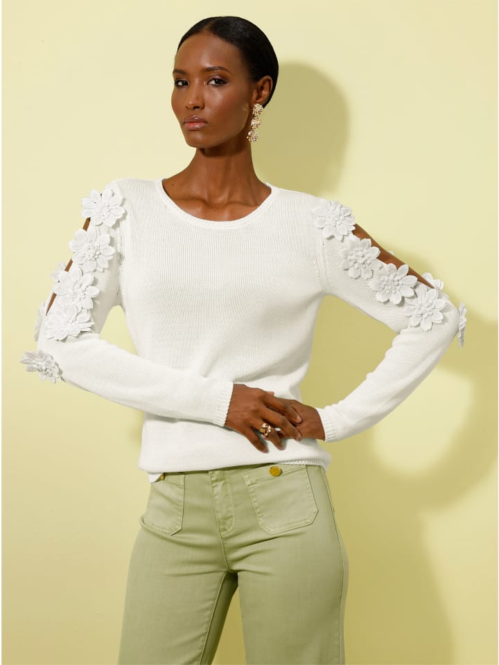 Свитер с длинными рукавами цвета экрю creation L
Свитер с длинными рукавами цвета экрю creation L