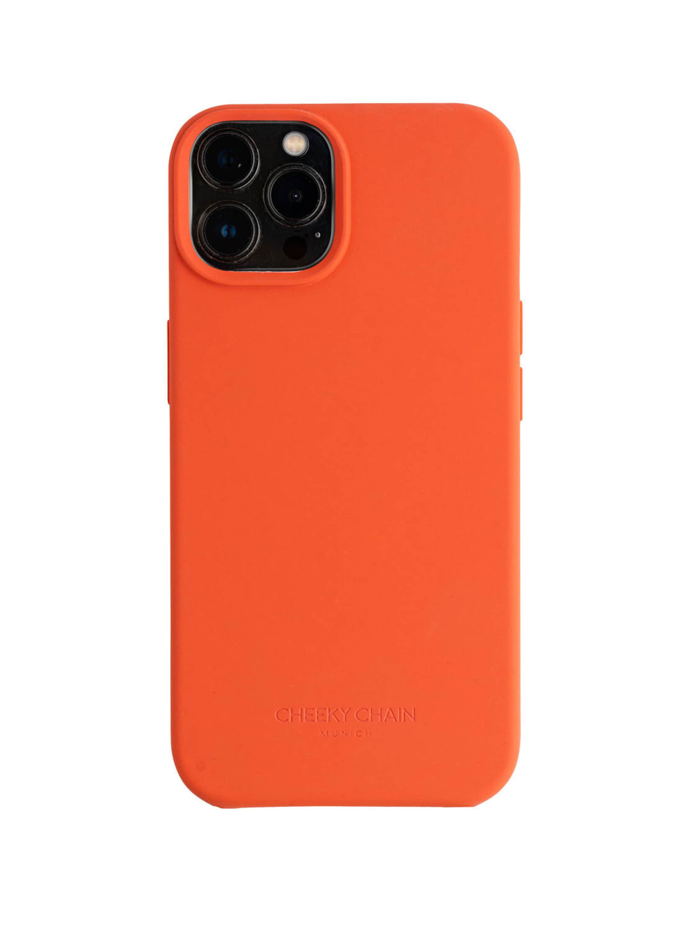 Cheeky Chain Munich Чехол для смартфона 'iPhone 13 Pro' в неоновом оранжевом
Cheeky Chain Munich Чехол для смартфона 'iPhone 13 Pro' в неоновом оранжевом