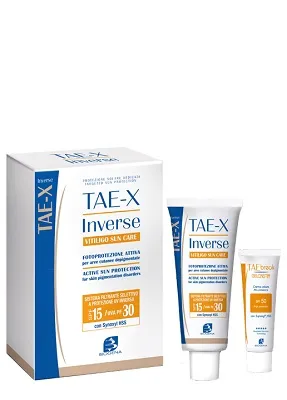TAE-X Inverse Vitiligo Sun Care Фотопротектор для депигментированных участков кожи 50 мл Biogena
TAE-X Inverse Vitiligo Sun Care Фотопротектор для депигментированных участков кожи 50 мл Biogena