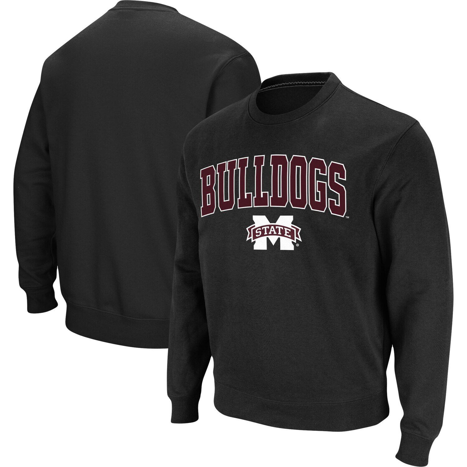 Мужской черный твиловый пуловер Mississippi State Bulldogs Arch & Logo Tackle Толстовка Colosseum
Мужской черный твиловый пуловер Mississippi State Bulldogs Arch & Logo Tackle Толстовка Colosseum
