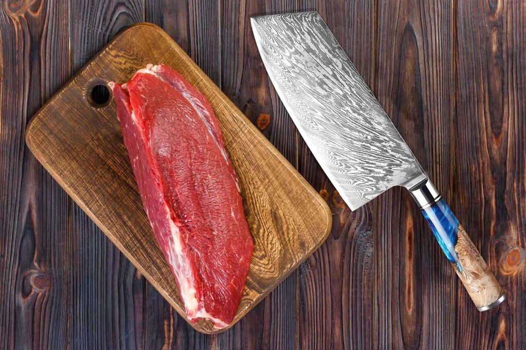 Дамасский тесак азиатский нож повара или нож мясника Cleaver Knife нож мясника Muxel
Дамасский тесак азиатский нож повара или нож мясника Cleaver Knife нож мясника Muxel