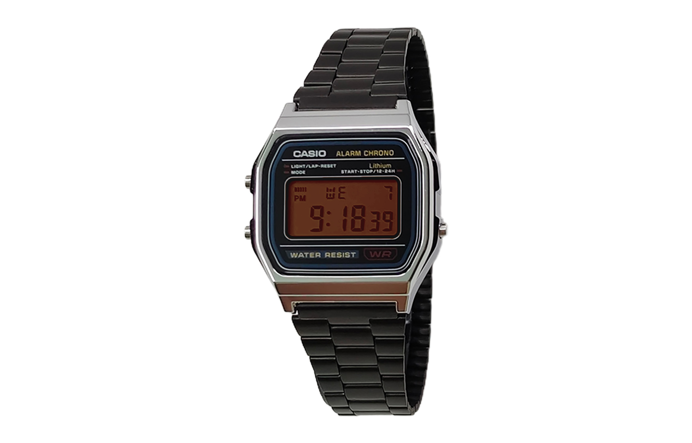 Casio Мужские часы Retrofit Series с кварцевым механизмом, ремешком из нержавеющей стали и черным циферблатом
Casio Мужские часы Retrofit Series с кварцевым механизмом, ремешком из нержавеющей стали и черным циферблатом