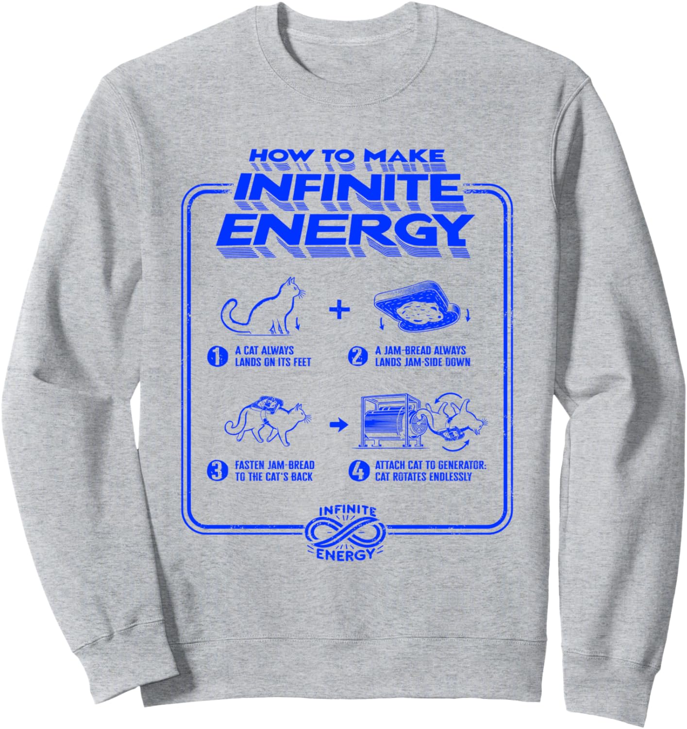 Забавная научная ирония. Гипотеза о бесконечной энергетической петле. Толстовка с котом Breakfast Humor And Jam Toast Bread Cat Theory, серый
Забавная научная ирония. Гипотеза о бесконечной энергетической петле. Толстовка с котом Breakfast Humor And Jam Toast Bread Cat Theory, серый