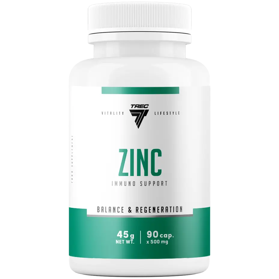 Trec Vitality Zinc биологически активная добавка, 90 капсул/1 упаковка
Trec Vitality Zinc биологически активная добавка, 90 капсул/1 упаковка