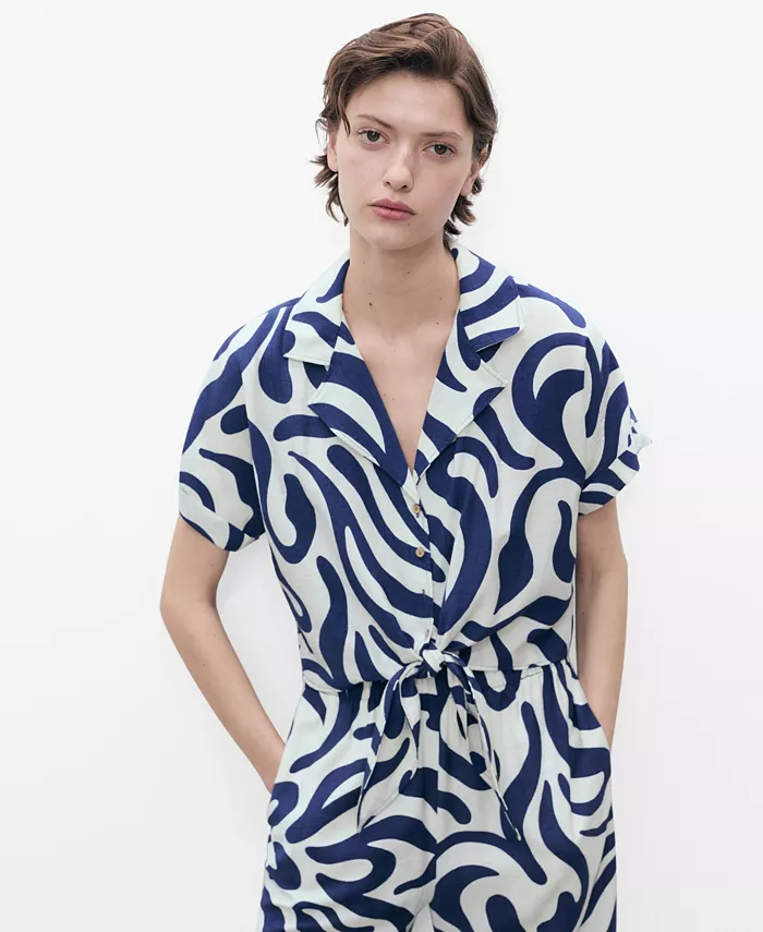 Женская укороченная блуза с цветочным принтом и узлом MANGO, коричневый/бежевый
Женская укороченная блуза с цветочным принтом и узлом MANGO, коричневый/бежевый