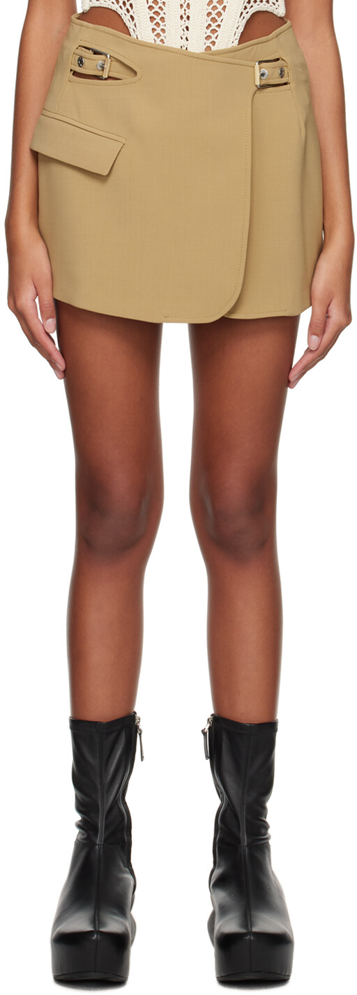 Мини-юбка блейзер цвета хаки с интерлоком Dion Lee
Мини-юбка блейзер цвета хаки с интерлоком Dion Lee