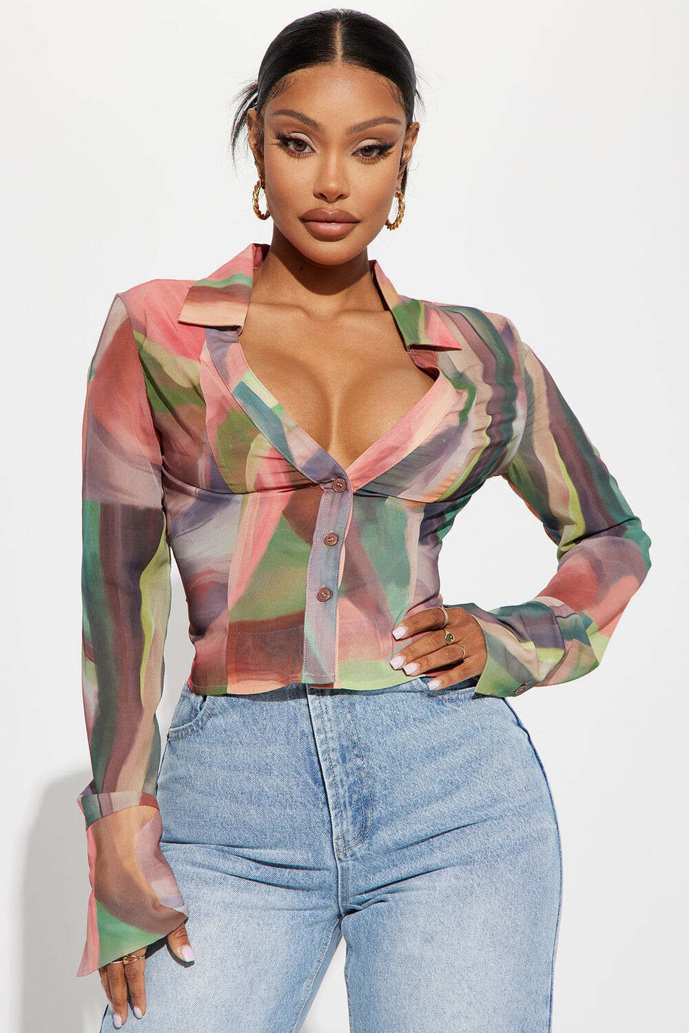 Рубашка Fashion Nova S5574TFN, разноцветный
Рубашка Fashion Nova S5574TFN, разноцветный