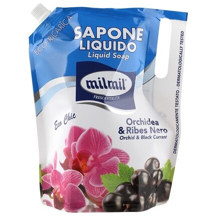 Milmil Жидкое мыло с орхидеей и черной смородиной, 900 мл, сменное мыло, экологически чистое, для рук, лица, тела, pH-сбалансированное, дерматологически протестировано
Milmil Жидкое мыло с орхидеей и черной смородиной, 900 мл, сменное мыло, экологически чистое, для рук, лица, тела, pH-сбалансированное, дерматологически протестировано