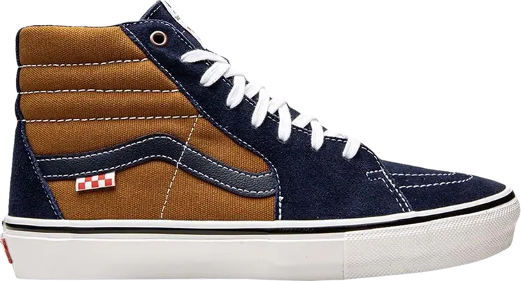 Кеды Vans Dane Reynolds x Skate Sk8-Hi Navy Golden Brown, синий 
Кеды Vans Dane Reynolds x Skate Sk8-Hi Navy Golden Brown, синий