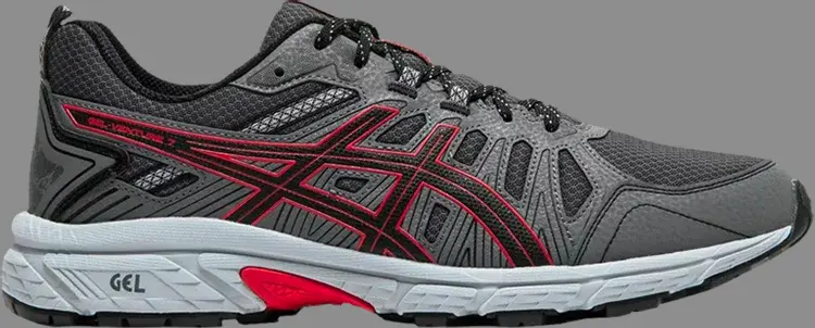 Кроссовки gel venture 7 4e wide 'black classic red' Asics, черный 
Кроссовки gel venture 7 4e wide 'black classic red' Asics, черный