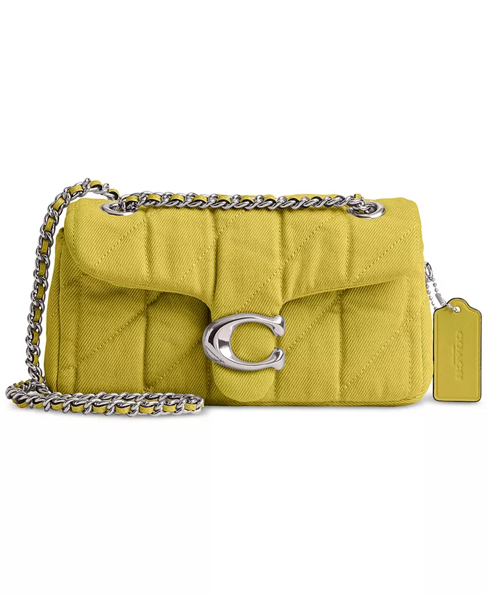 Сумка через плечо Tabby 20 в стеганом дениме COACH, желтый
Сумка через плечо Tabby 20 в стеганом дениме COACH, желтый