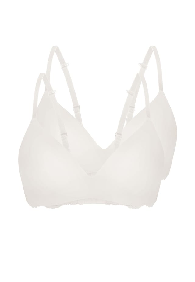 Мягкий бюстгальтер со вставкой из классического кружева 2 шт. в упаковке Sassa, цвет pearl
Мягкий бюстгальтер со вставкой из классического кружева 2 шт. в упаковке Sassa, цвет pearl