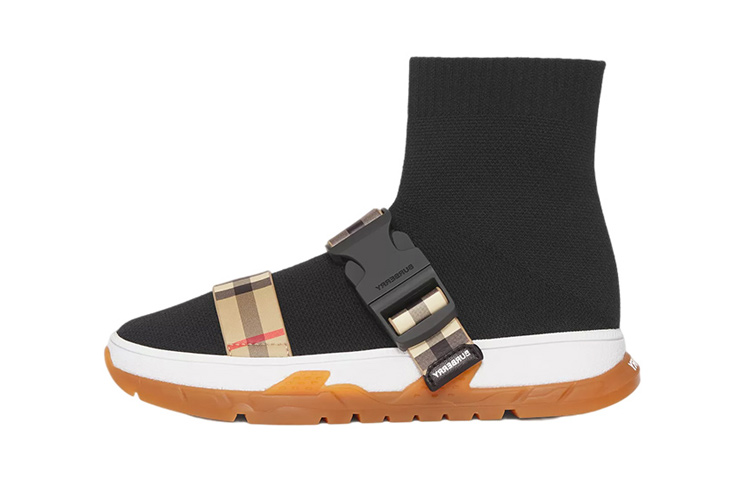 Детские эластичные носочные кеды Burberry
Детские эластичные носочные кеды Burberry