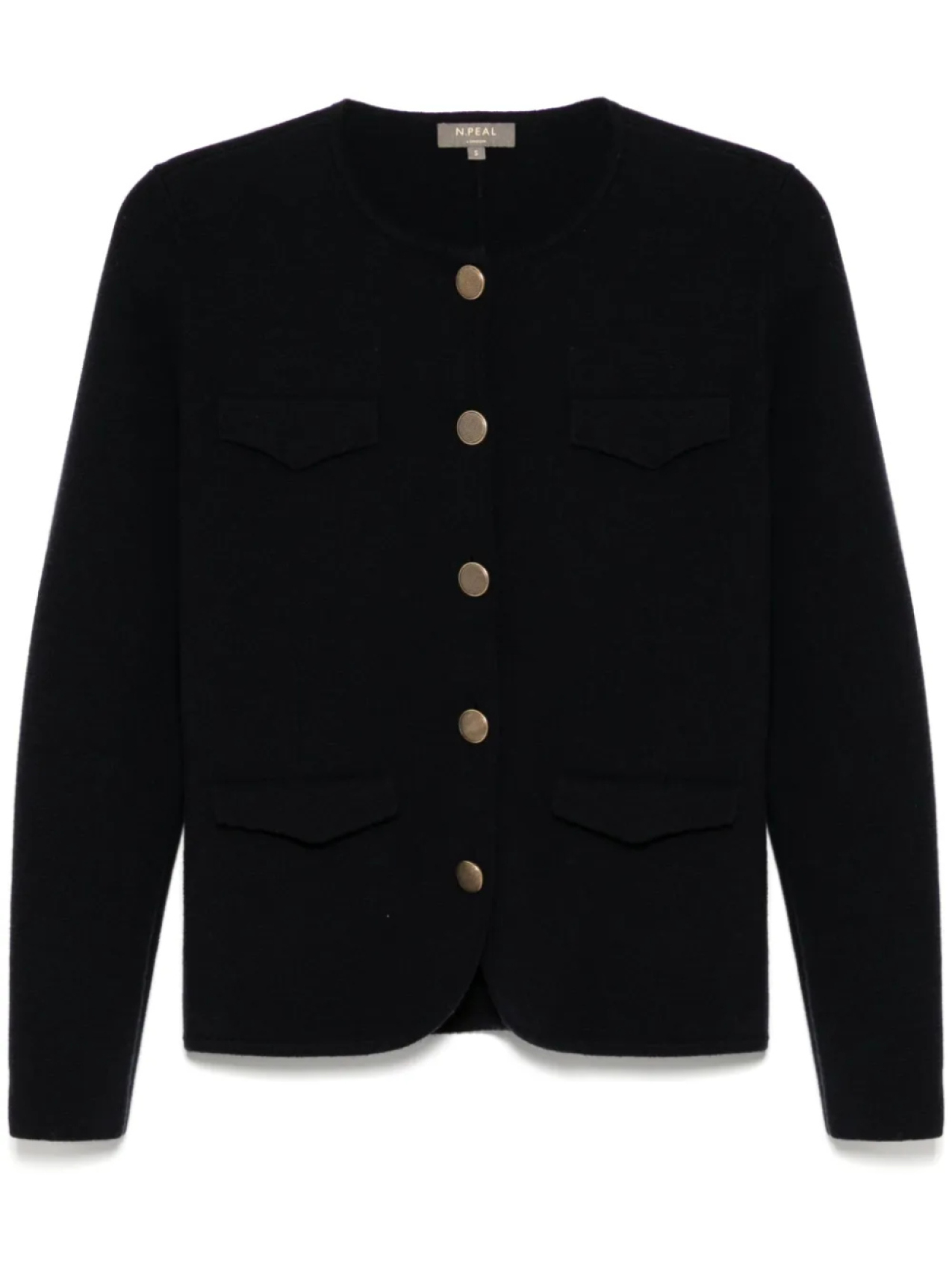 N.Peal кашемировый кардиган с круглым вырезом, синий
N.Peal кашемировый кардиган с круглым вырезом, синий
