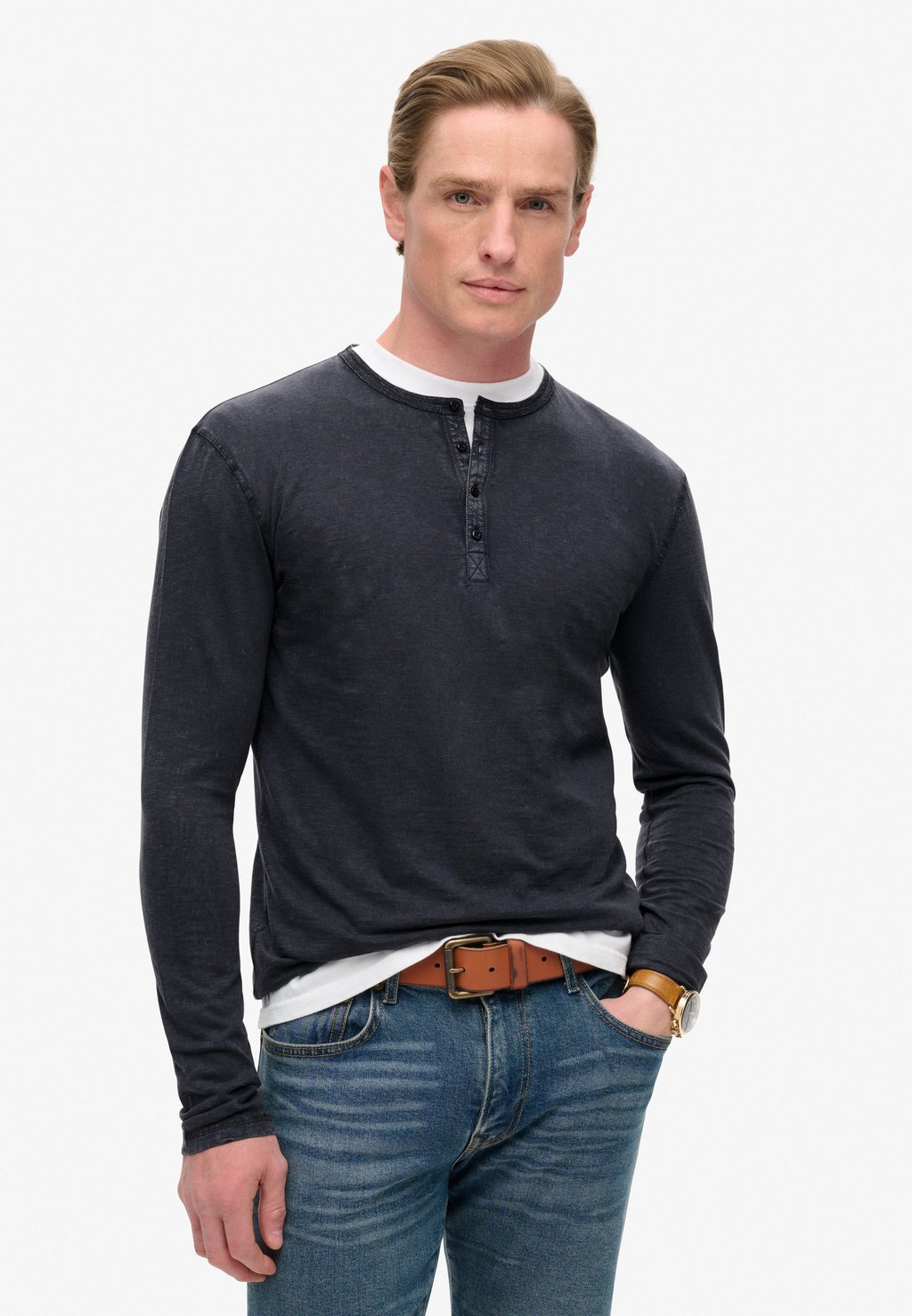 Топ с длинными рукавами Superdry, синий
Топ с длинными рукавами Superdry, синий