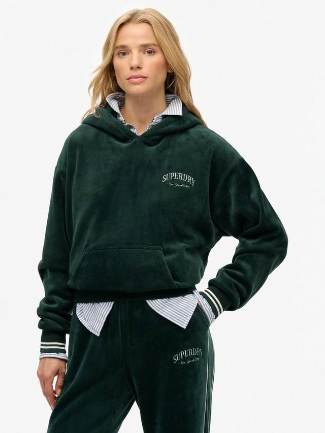 Расклешенный худи Country Club из велюра Superdry, Enamel Green
Расклешенный худи Country Club из велюра Superdry, Enamel Green
