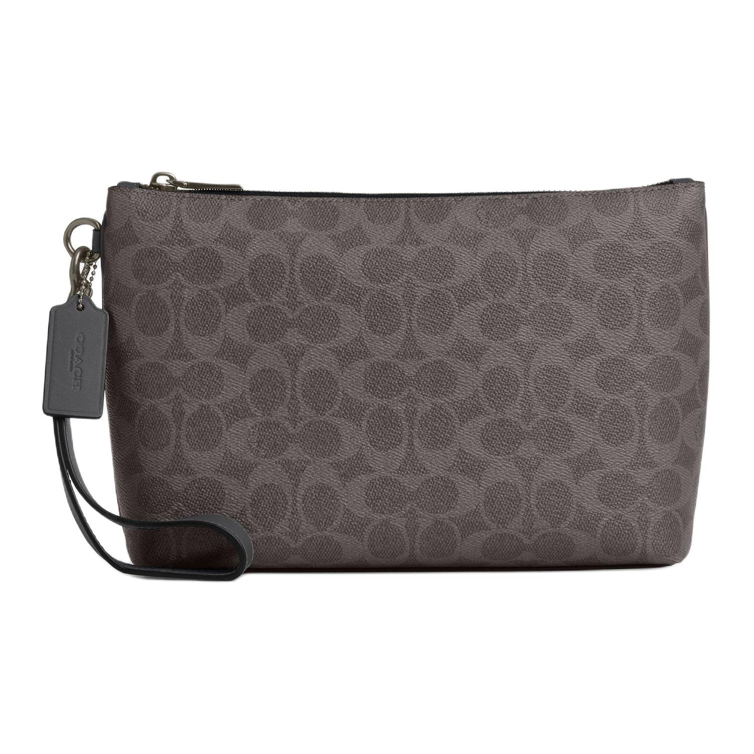 COACH Серый унисекс клатч из искусственной кожи большого размера
COACH Серый унисекс клатч из искусственной кожи большого размера