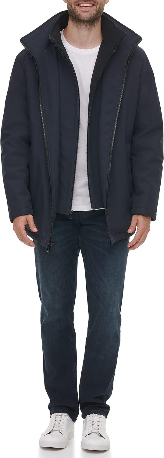 Куртка Men's Hooded Rip Stop Water and Wind Resistant Jacket with Fleece Bib Calvin Klein, темно-синий
Куртка Men's Hooded Rip Stop Water and Wind Resistant Jacket with Fleece Bib Calvin Klein, темно-синий