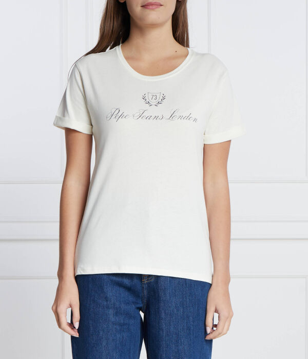 Футболка женская Pepe Jeans London с круглым вырезом, бежевый
Футболка женская Pepe Jeans London с круглым вырезом, бежевый