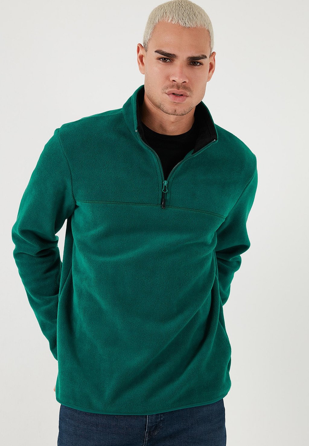 Флисовый джемпер REGULAR FIT Buratti, зеленый 
Флисовый джемпер REGULAR FIT Buratti, зеленый