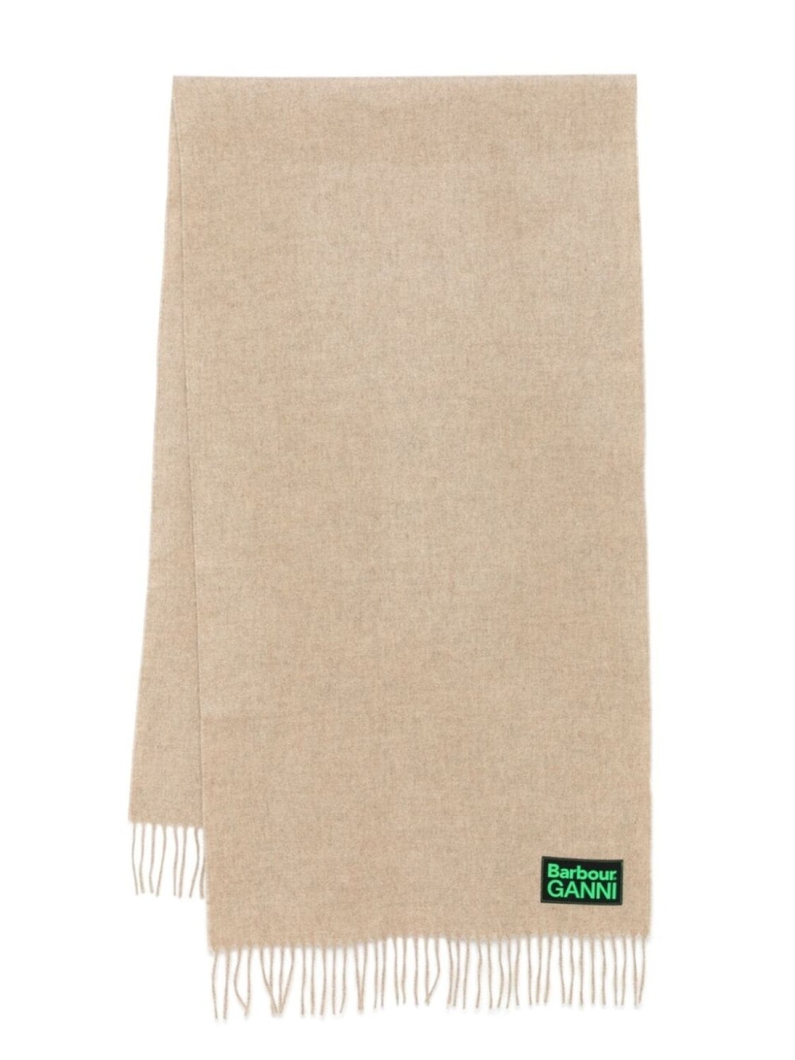 X шерстяной шарф Ganni Barbour, коричневый
X шерстяной шарф Ganni Barbour, коричневый