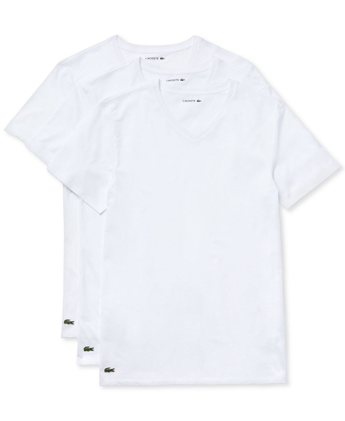 Мужской комплект нижнего белья slim fit с v-образным вырезом lounge, 3 предмета Lacoste, белый
Мужской комплект нижнего белья slim fit с v-образным вырезом lounge, 3 предмета Lacoste, белый