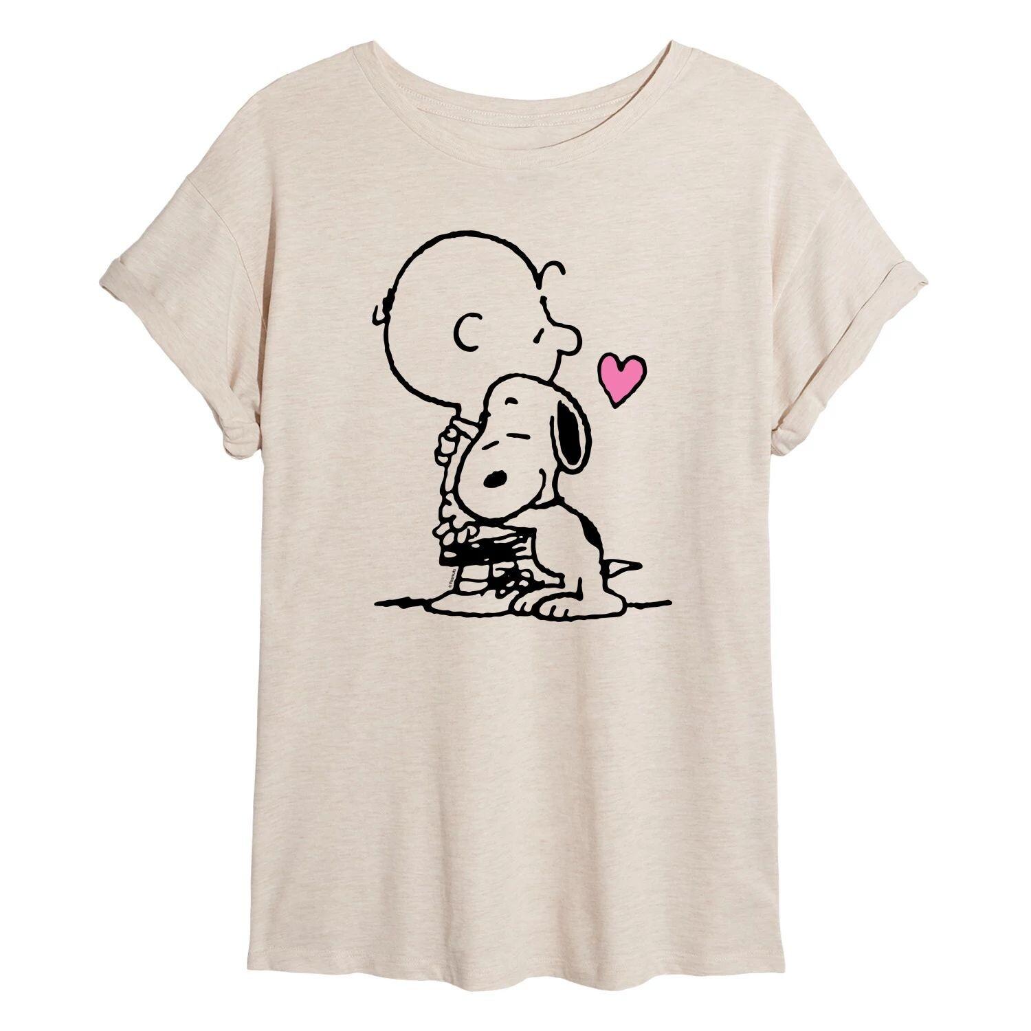 Струящаяся футболка Juniors' Peanuts Snoopy Hug Licensed Character, бежевый
Струящаяся футболка Juniors' Peanuts Snoopy Hug Licensed Character, бежевый