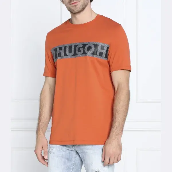 Футболка Dinotto стандартного кроя Hugo, оранжевый
Футболка Dinotto стандартного кроя Hugo, оранжевый