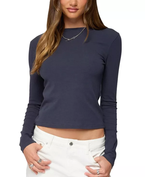 Футболка с длинным рукавом Kiyan Edikted, синий
Футболка с длинным рукавом Kiyan Edikted, синий