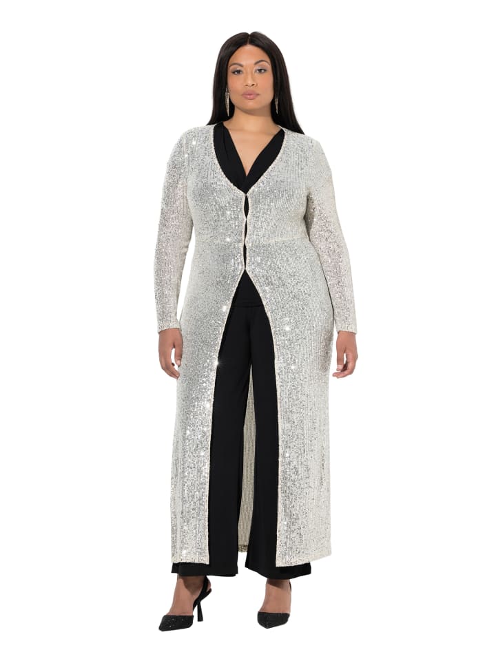 Ulla Popken Длинный жакет светло-шампаньевого цвета
Ulla Popken Длинный жакет светло-шампаньевого цвета